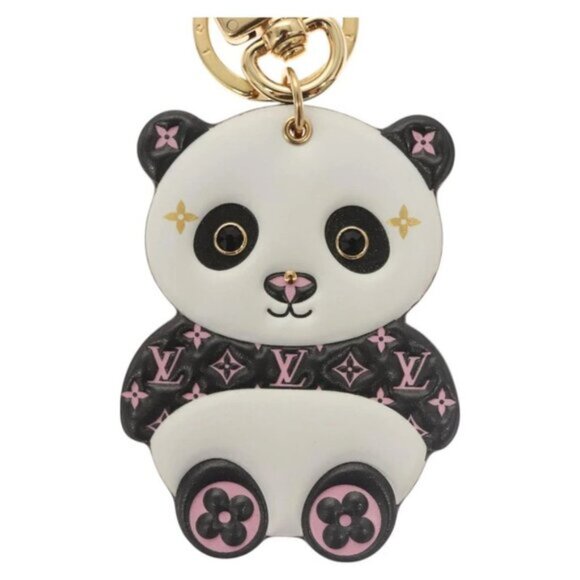 Adorable Pink Monogram Panda Key Holder - Picture 5 of 5